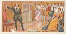 1913 Wills's Historic Events (Australia) #28 Shakespeare Reading to Queen Elizabeth Front