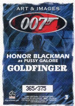 2006 Rittenhouse James Bond Dangerous Liaisons - Art and Images of 007 #3 Pussy Galore / Honor Blackman Back
