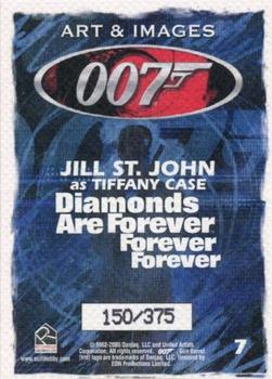 2006 Rittenhouse James Bond Dangerous Liaisons - Art and Images of 007 #7 Tiffany Case / Jill St. John Back