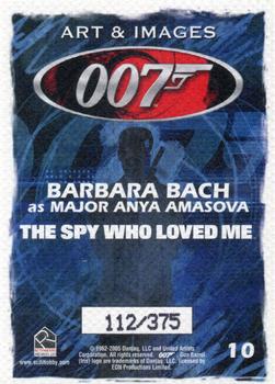 2006 Rittenhouse James Bond Dangerous Liaisons - Art and Images of 007 #10 Major Anya Amasova / Barbara Bach Back