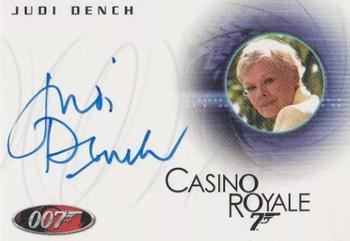 2007 Rittenhouse The Complete James Bond 007 - 40th Anniversary Autographs #A75 Judi Dench Front