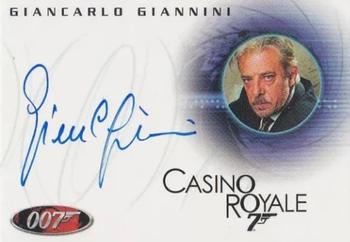2007 Rittenhouse The Complete James Bond 007 - 40th Anniversary Autographs #A79 Giancarlo Giannini Front