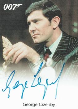 2007 Rittenhouse The Complete James Bond 007 - Full Bleed Autographs #NNO George Lazenby Front