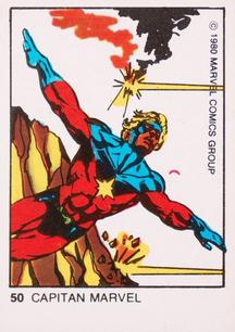 1980 Terrabusi Marvel Comics Superhero (Spain) #50 Capitan Marvel Front