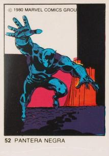 1980 Terrabusi Marvel Comics Superhero (Spain) #52 Pantera Negra Front