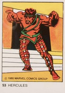 1980 Terrabusi Marvel Comics Superhero (Spain) #53 Hercules Front