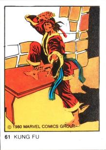 1980 Terrabusi Marvel Comics Superhero (Spain) #61 Kung Fu Front