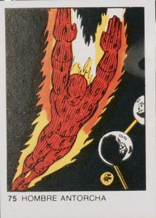 1980 Terrabusi Marvel Comics Superhero (Spain) #75 Hombre Antorcha Front