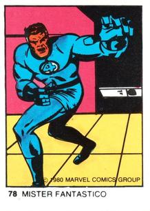 1980 Terrabusi Marvel Comics Superhero (Spain) #78 Mister Fantastic Front