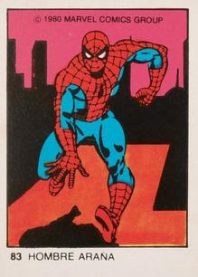 1980 Terrabusi Marvel Comics Superhero (Spain) #83 Hombre Araña Front