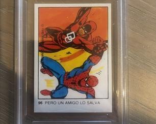 1980 Terrabusi Marvel Comics Superhero (Spain) #96 Pero Un Amigo Lo Salva Front
