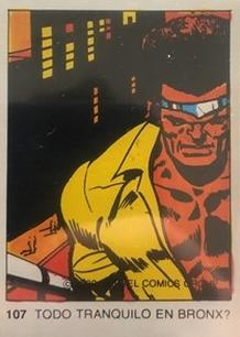 1980 Terrabusi Marvel Comics Superhero (Spain) #107 Todo Tranquilo en Bronx? Front