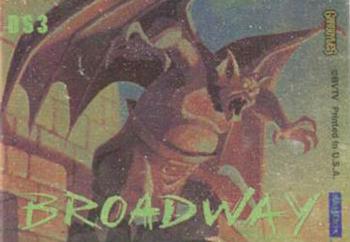 1995 Skybox Gargoyles - Double-Sided Spectra #DS3 Broadway Back