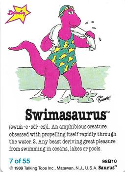 1989 Dandy Saurus Stickers #7 Swimasaurus Front