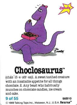 1989 Dandy Saurus Stickers #9 Choclosaurus Front