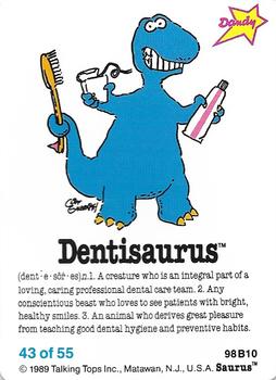 1989 Dandy Saurus Stickers #43 Dentisaurus Front
