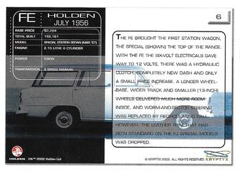 2002 Kryptyx Holden Master Collection #6 FE Special Station Sedan Back