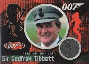 2002 Rittenhouse James Bond 40th Anniversary - From The Archives Costume Cards #CC3 Patrick Macnee / Sir Godfrey Tibbett Front