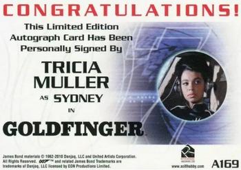 2011 Rittenhouse James Bond Mission Logs - 40th Anniversary Autographs #A169 Tricia Muller Back