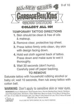 2005 Topps Garbage Pail Kids All-New Series 4 - Tattoos #9 Adam Bomb Back