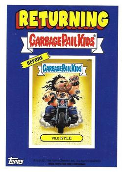 2014 Topps Garbage Pail Kids Chrome 1985 Original Series 2 - Returning Characters #R1b Vile Kyle Back