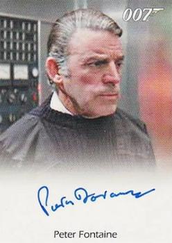 2012 Rittenhouse James Bond 50th Anniversary Series 2 - Full Bleed Autographs #NNO Peter Fontaine Front