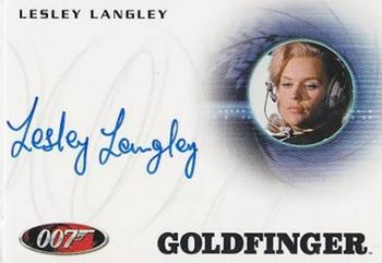 2012 Rittenhouse James Bond 50th Anniversary Series 2 - 40th Anniversary Autographs #A176 Lesley Langley Front