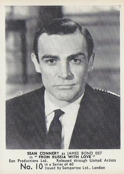 1964 Somportex James Bond 007 #10 Sean Connery Front