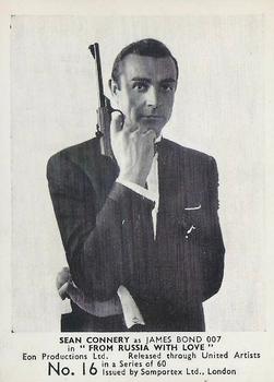 1964 Somportex James Bond 007 #16 Sean Connery Front