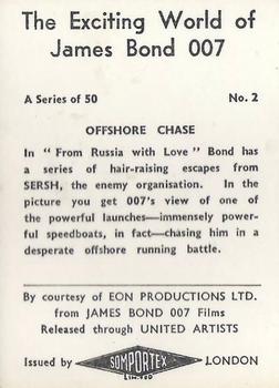 1965 Somportex The Exciting World of James Bond #02 Offshore Chase Back