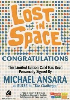 2005 Rittenhouse The Complete Lost in Space - Limited Edition Signatures Guest Cast #NNO Michael Ansara Back