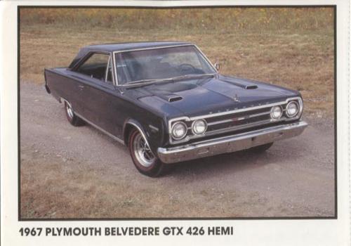 1989 Muscle Cars #7 1967 Plymouth Belvedere GTX 426 Hemi Front