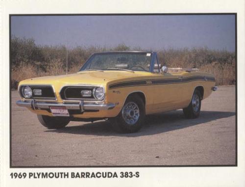 1989 Muscle Cars #17 1969 Plymouth Barracuda 383-S Front