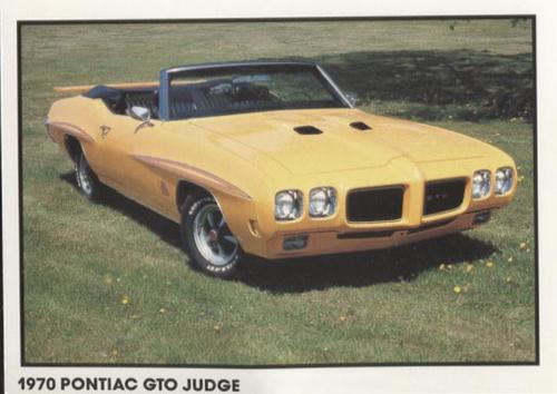 1989 Muscle Cars #21 1970 Pontiac GTO Judge Front