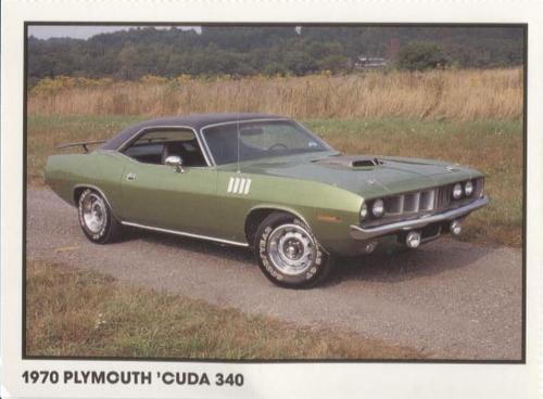 1989 Muscle Cars #22 1970 Plymouth  'Cuda 340 Front