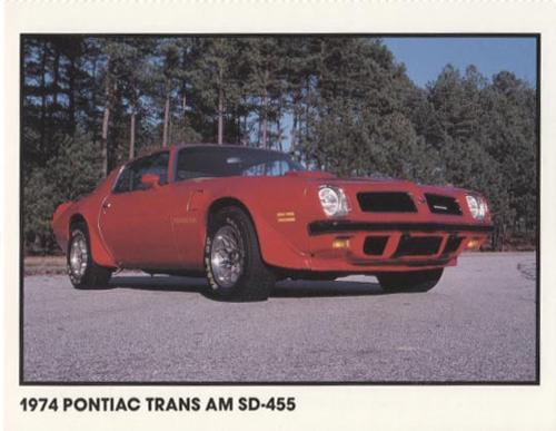 1989 Muscle Cars #29 1974 Pontiac Trans AM SD-455 Front