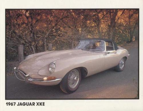 1989 Checkerboard Press Sports Car #4 1967 Jaguar XKE Front