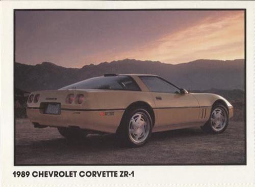 1989 Checkerboard Press Sports Car #7 1989 Chevolet Corvette ZR-1 Front