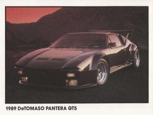 1989 Checkerboard Press Sports Car #8 1989 DeTomaso Pantera GT5 Front