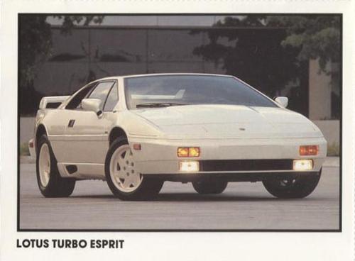 1989 Checkerboard Press Sports Car #24 Lotus Turbo Esprit Front