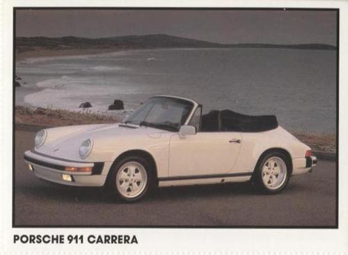 1989 Checkerboard Press Sports Car #27 Porsche 911 Carrera Front