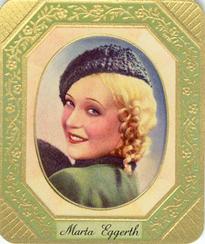 1934 Kurmark Moderne Schonheitsgalarie Series 1 (Garbaty) #9 Marta Eggerth Front