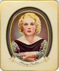 1934 Kurmark Moderne Schonheitsgalarie Series 1 (Garbaty) #31 Anny Ondra Front