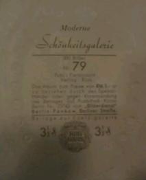 1934 Kurmark Moderne Schonheitsgalarie Series 1 (Garbaty) #79 Mae West Back