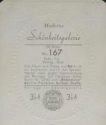1934 Kurmark Moderne Schonheitsgalarie Series 1 (Garbaty) #167 Alice Faye Back