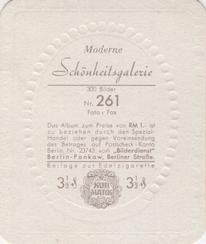 1934 Kurmark Moderne Schonheitsgalarie Series 1 (Garbaty) #261 Ann Harding Back