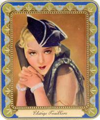 1934 Kurmark Moderne Schonheitsgalarie Series 2 (Garbaty) #35 Edwige Feuillère Front