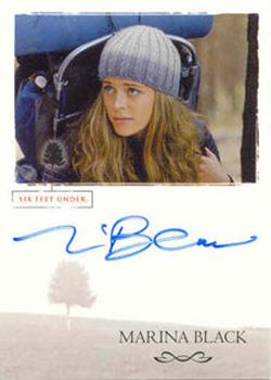 2004 Rittenhouse Six Feet Under Seasons 1 & 2 - Autographs #NNO Marina Black Front