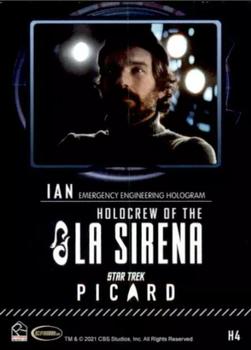 2021 Rittenhouse Star Trek: Picard Season One - Holocrew of La Sirena #H4 Emergency Engineering Hologram Back