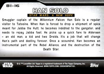 2021 Topps Star Wars Bounty Hunters #B1-16 Han Solo Back
